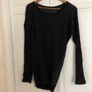 Black knit sweater